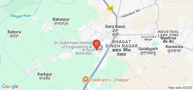 Sri Sukhmani College of Law, Dera Bassi Map