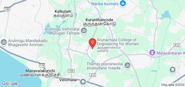 Arunachala College of Engineering for Women, Nagercoil Map