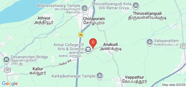 Annai College of Education, Kumbakonam Map