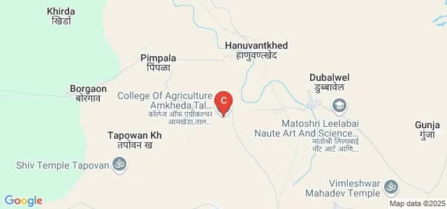 Karmayogi Babaraoji Jogdand College of Agriculture, Amkheda Map