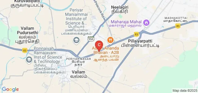 Maruthu Pandiyar College, Thanjavur Map