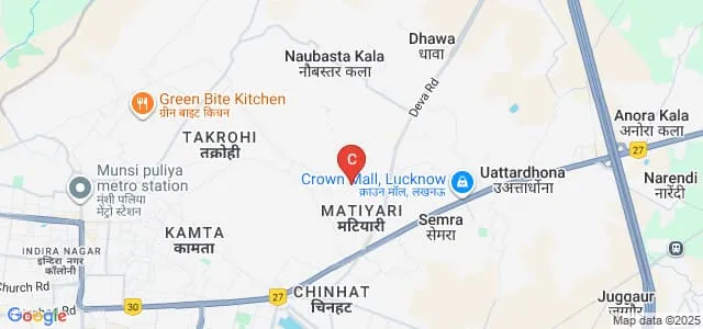 Baba Hospital and Institute of Paramedicals, Lucknow Map