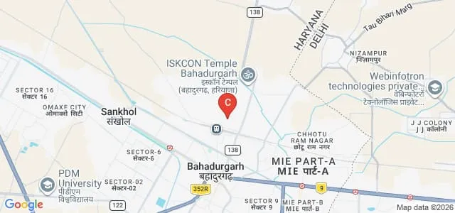 Vaish Arya Shikshan Mahila Mahavidyalaya, Bahadurgarh Map