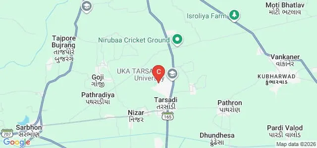 Raman Bhakta School of Architecture, Surat Map