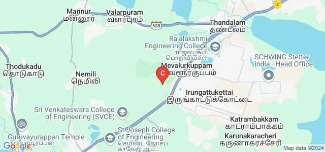 VKK Vijayan College of Engineering, Sriperumbudur Map