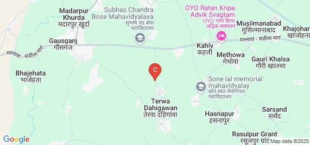 Shri Vishram Singh Mahavidyalaya, Gausganj Map