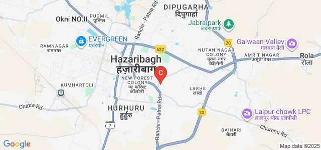 Department of Computer Applications, Vinoba Bhave University, Hazaribag Map