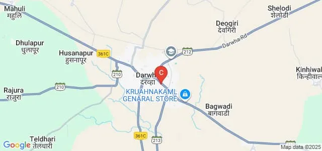 Jijamata Kala Mahavidyalaya, Darwha Map