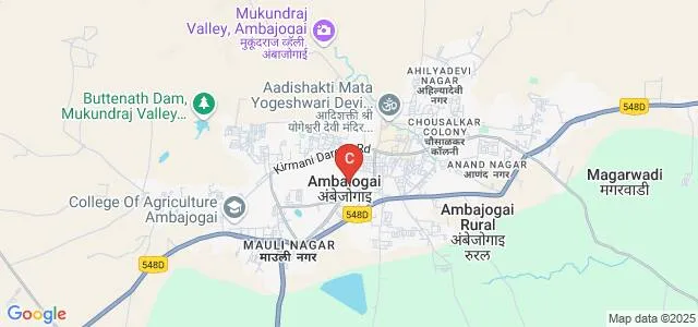 Venutai Chavan Pratishthan Sanchalit Arts and Commerce Mahila Mahavidyalaya, Ambajogai Map