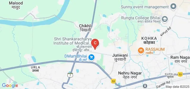 Abhishek Mishra Memorial Medical College and Research, Bhilai Map