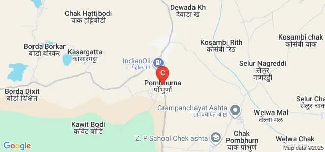 Chintamani Mahavidyalaya, Pombhurna Map