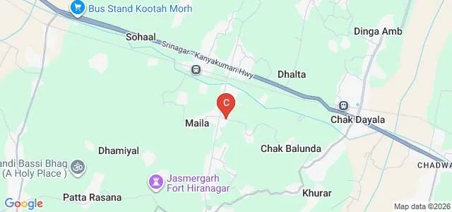 Government Girdari Lal Dogra Memorial Degree College, Hiranagar Map