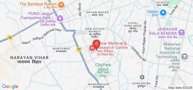 Deep International College of Education, Jaipur Map