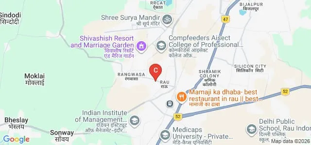 Shri Umiya Kanya Mahavidyalaya, Indore Map
