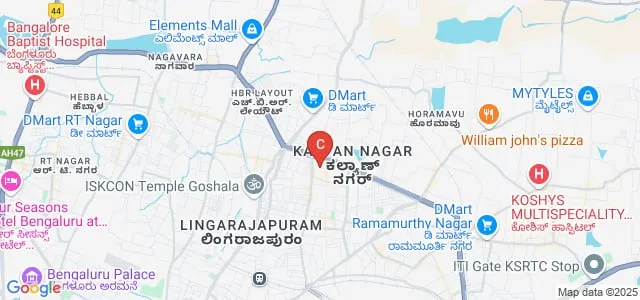 Indo Asian Academy Evening College, Bangalore Map