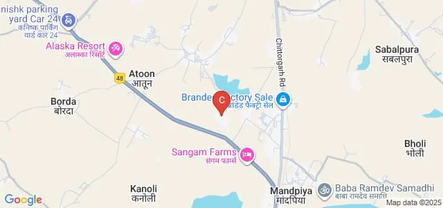 University School of Legal Studies, Sangam University, Bhilwara Map
