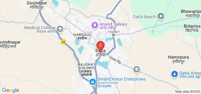 Nagaji Institute of Technology and Management, Datia Map