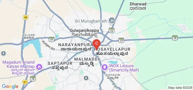 CSI College of Commerce, Dharwad Map