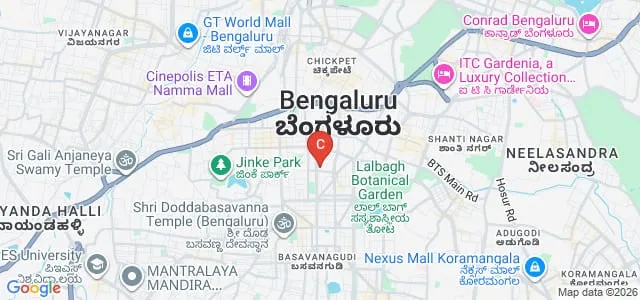 Kempegowda Institute of Nursing, Bangalore Map