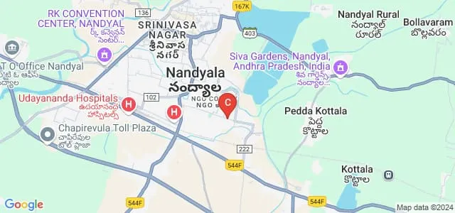 AVR and SVR College of Engineering and Technology, Kurnool Map