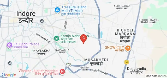 Daly College Business School, Indore Map
