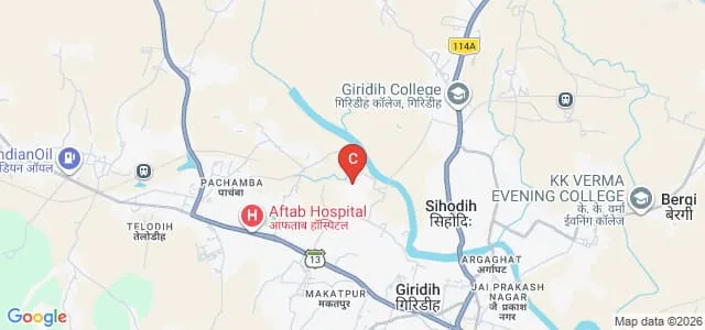 GD Bagaria Teachers Training College, Giridih Map