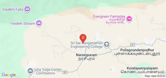 Tamilnadu School of Architecture, Coimbatore Map