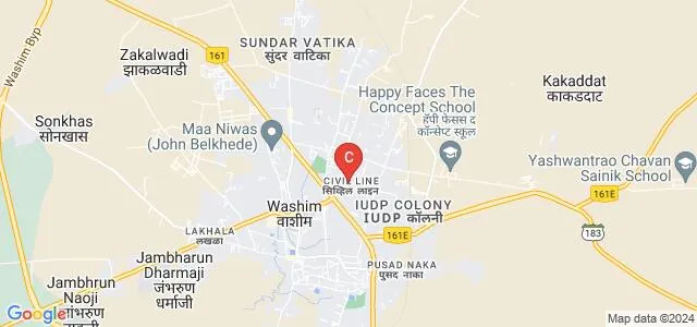 Mother Teresa College of Nursing, Washim Map