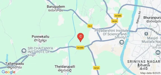 Telangana Tribal Welfare Residential Degree College for Girls, Khammam Map