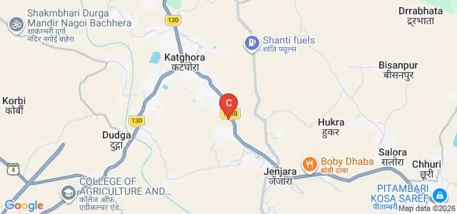 Government Mukut Dhar Pandey College, Katghora Map