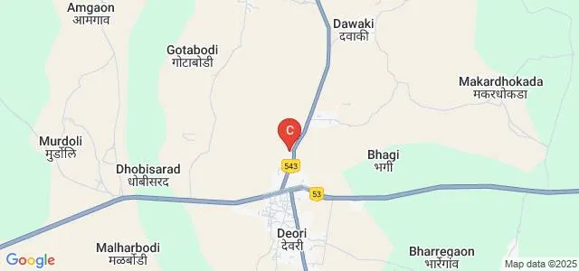 Gondia Education Society's Manoharbhai Patel College of Arts Commerce and Science, Sakoli Map
