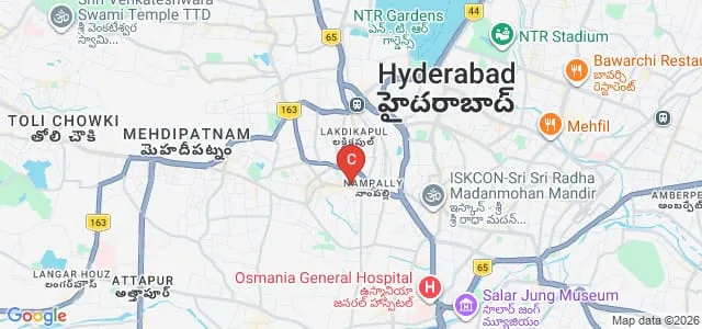 Anwar-ul-Uloom College of Education, Hyderabad Map