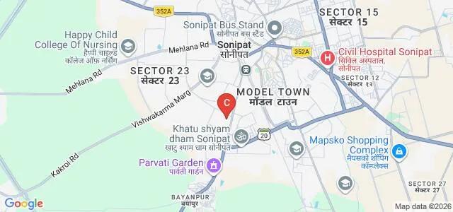 Navyug College for Education, Sonepat Map