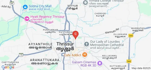 Government College of Fine Arts, Thrissur Map