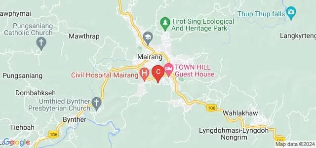 Mairang Presbyterian Science College, Mairang Map