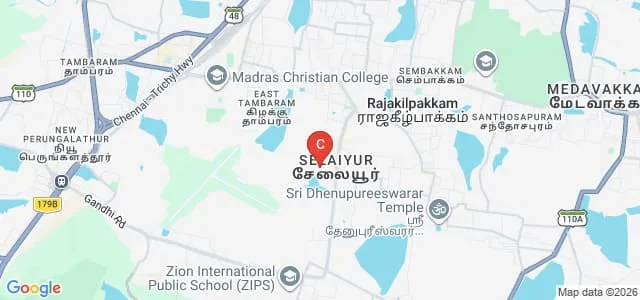 Bhaarath Medical College and Hospital, Chennai Map