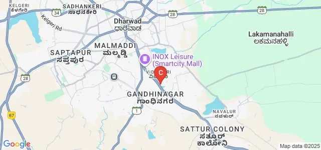 Dr D Veerendra Heggade Institute of Management Studies and Research, Dharwad Map