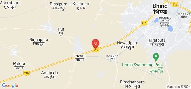 ABVM Group of College, Bhind Map
