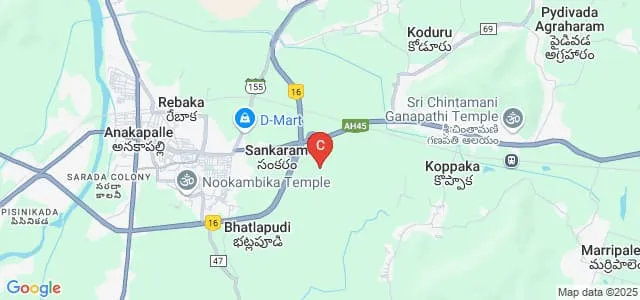 Dadi Institute of Engineering and Technology, Visakhapatnam Map