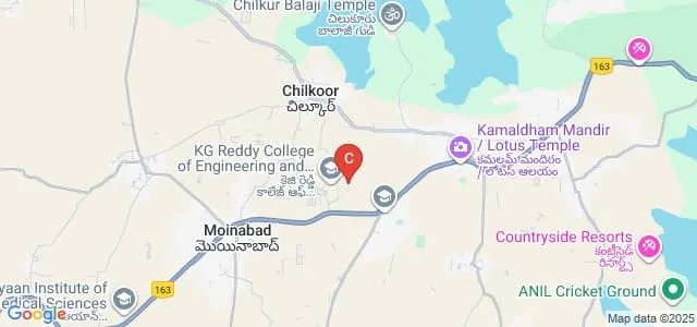Global Institute of Engineering and Technology, Ranga Reddy Map