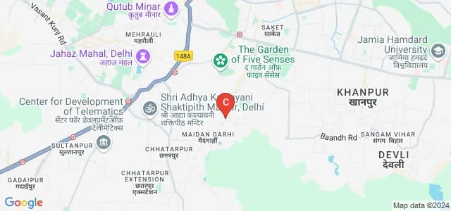 Centre for Online Education, Indira Gandhi National Open University Map