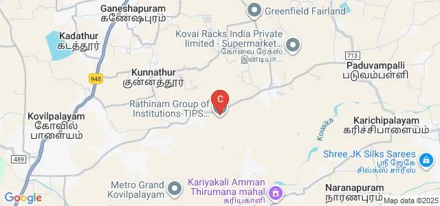 TIPS School of Architecture, Coimbatore Map