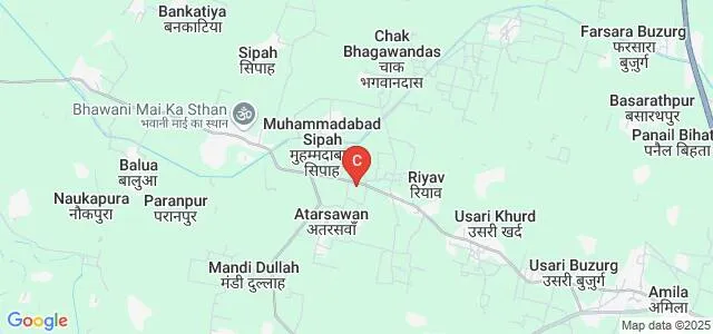 Swatantrata Sangram Senani Paramhans Mishra Vanshrajee Devi Mahila Mahavidyalaya, Mau Map