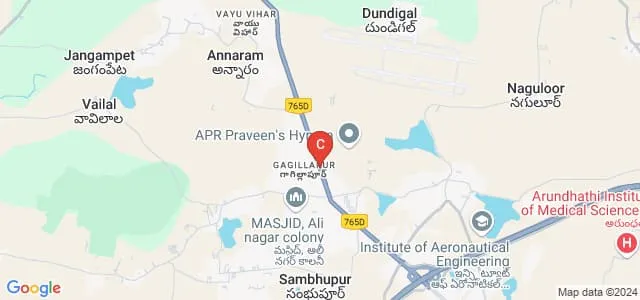 SS Institute of Technology, Dundigal Map