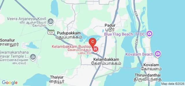 Chettinad College of Nursing, Kelambakkam Map