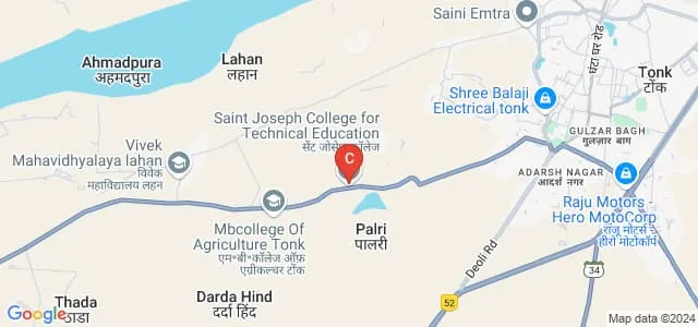 Saint Joseph College for Technical Education, Tonk Map