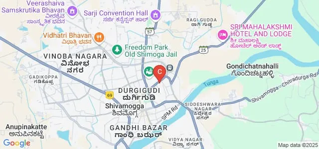 Government Ayurveda Medical College and Teaching Hospital, Shivamogga Map