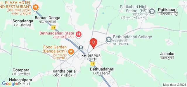 Bethuadahari College, Nadia Map