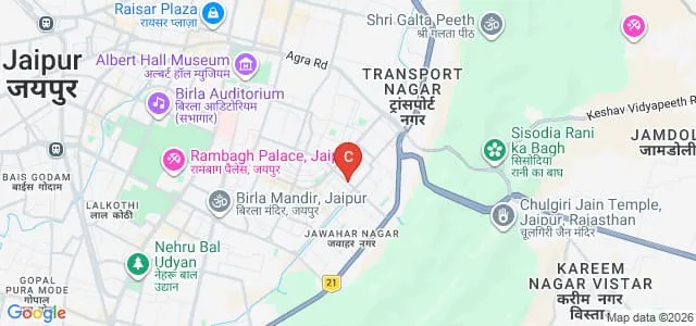 Maharshi Dayanand B Ed College, Jaipur Map