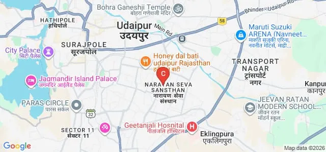Guru Nanak Girls PG College, Udaipur Map
